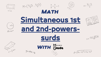 Simultaneous 1st and 2nd-powers-surds